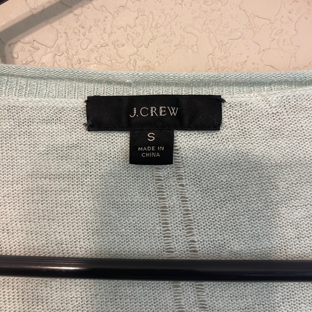 J. Crew Light Blue Crew Neck Sweater - Picture 3 of 3